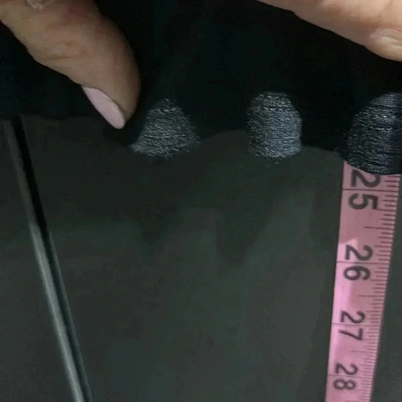 Emily Danielles Embroidered V-neck,peplum, crisscross V-back long sleeve top - Picture 8 of 12